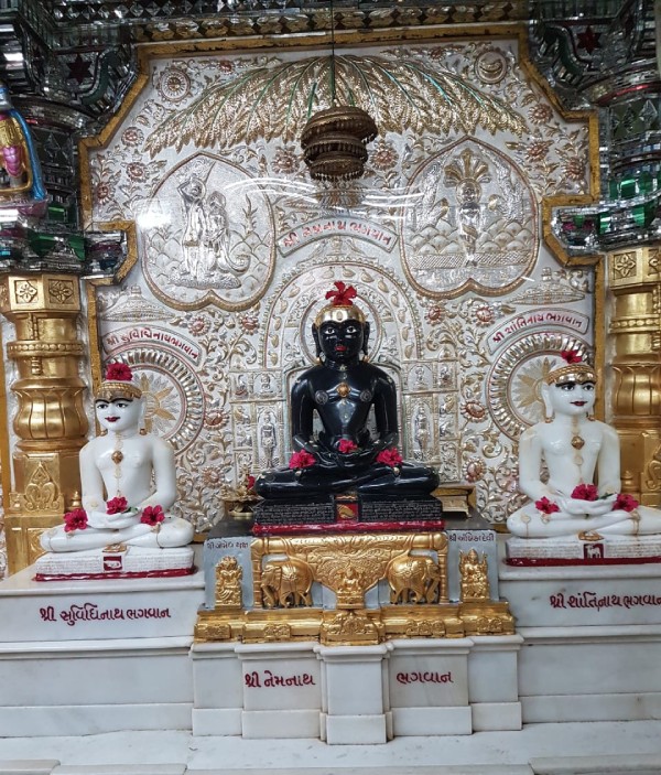 Shri Suvidhinath, Shri Nemnath, Shri Shantinath Bhagwan